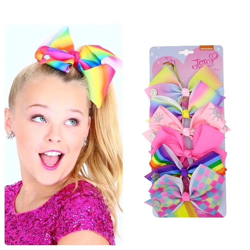 JoJo Siwa Pastel Hair Bow Collection 6 Pcs Set